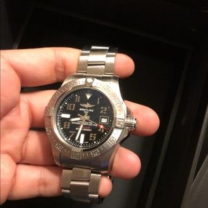 Breitling Avenger II Seawolf Black Dial Stainless